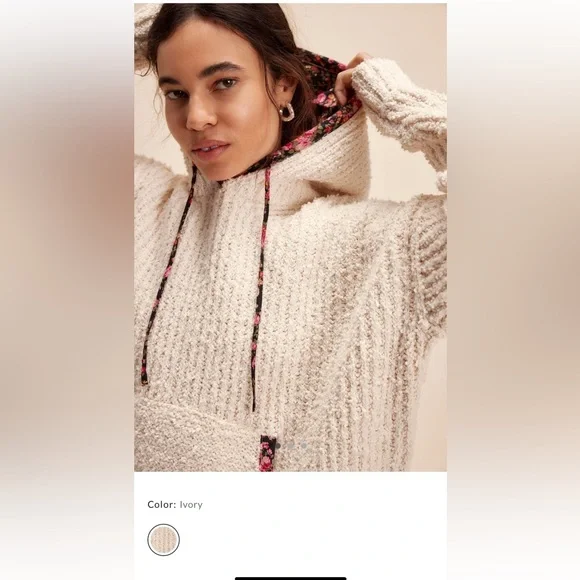 Free People Petals Hoodie NWT - Picture 1 of 11